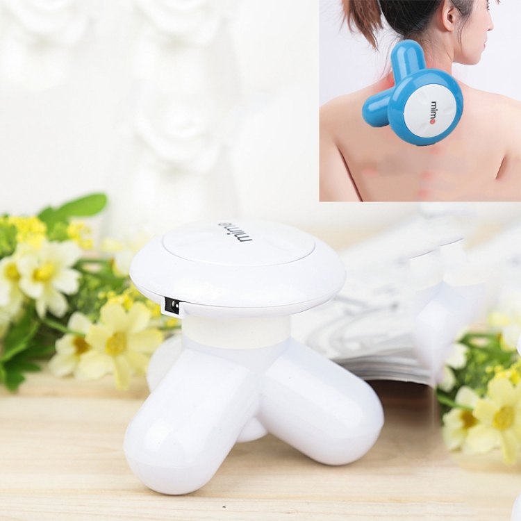

10 PCS Creative Small Three-legged Mini Electric Massager(White)