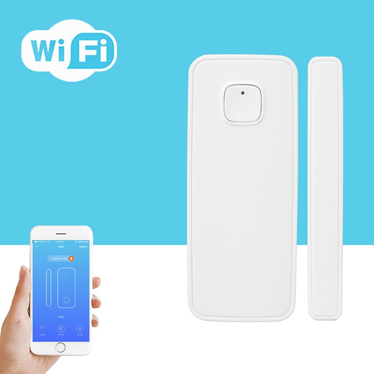 

Wireless WiFi Alarm Door and Window Sensor Detection Smart Home Security Door Magnetic Switch System(White)