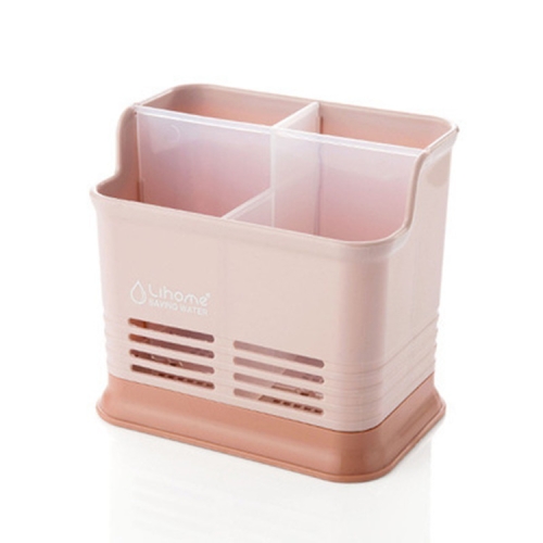 

Kitchen Tabletop Candy Color Compartment Hollow Chopsticks Cage Creative Kitchen Cage Cutlery Drain Storage Chopsticks Rack, Number of layers:Four grids of pink