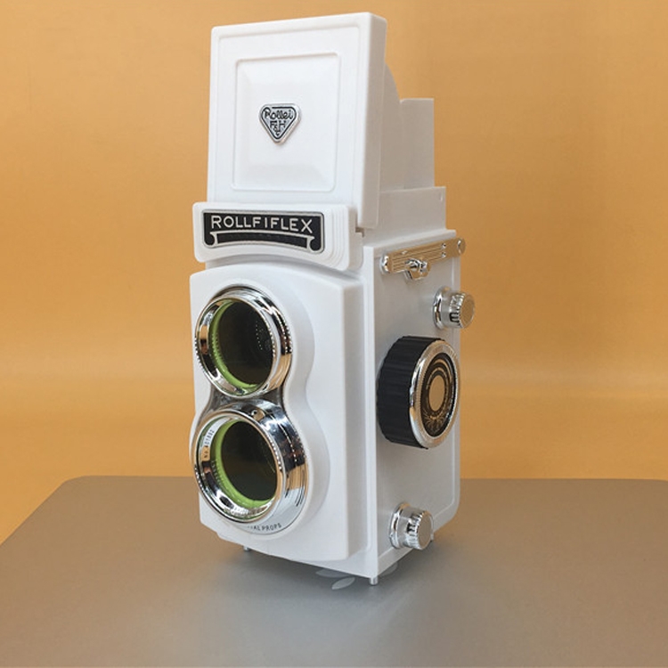 

Double Reflex Camera Model Retro Camera Props Decorations Handheld Camera Model(White (Original))
