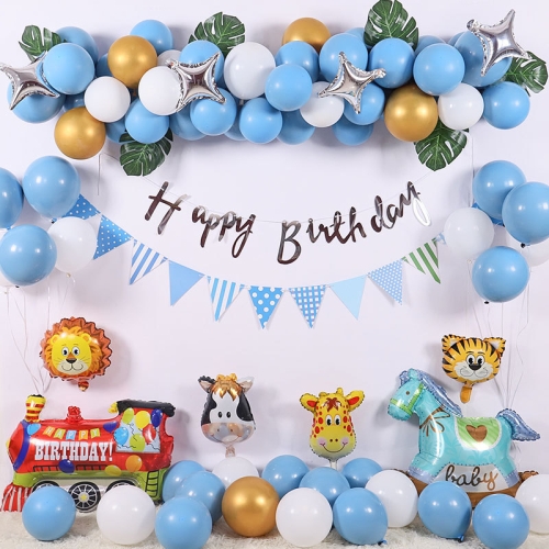 

Animal Theme Aluminum Balloon Set Party Decoration Set, Style:Type A
