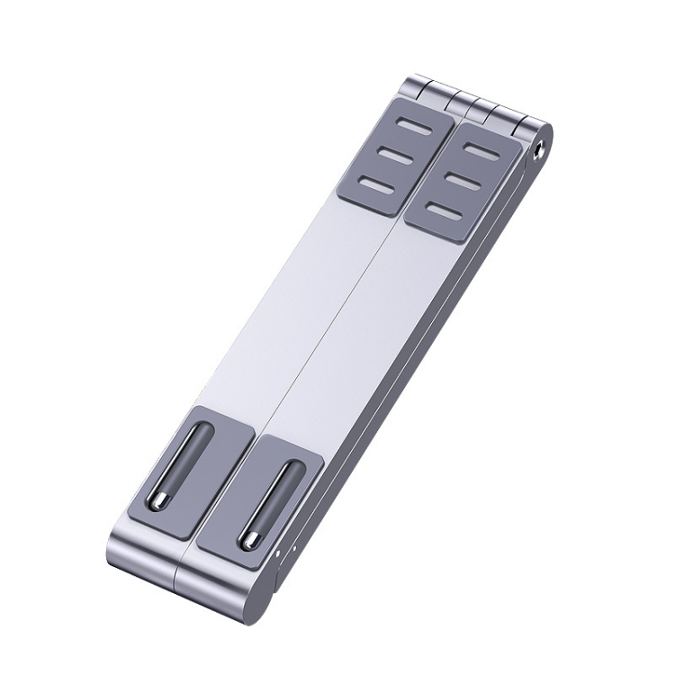 

Oatsbasf 03040 Metal Mini Notebook Stand Aluminum Alloy Computer Cooling Folding Bracket(Silver)