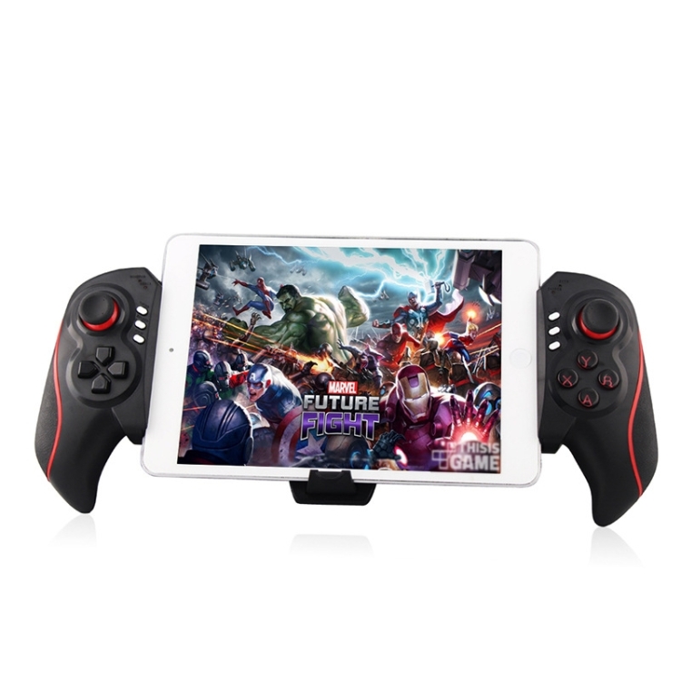 

BTC-938 Wireless Bluetooth Telescopic Multifunctional Gamepad for Android / IOS / PC System(Black Red)