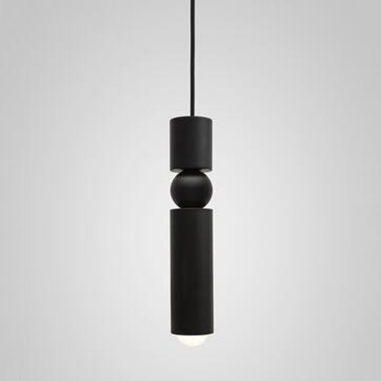 

Bar Counter Modern Restaurant Bedroom Bedside Creative Personality Simple Small Chandelier, Color:Single Head Black