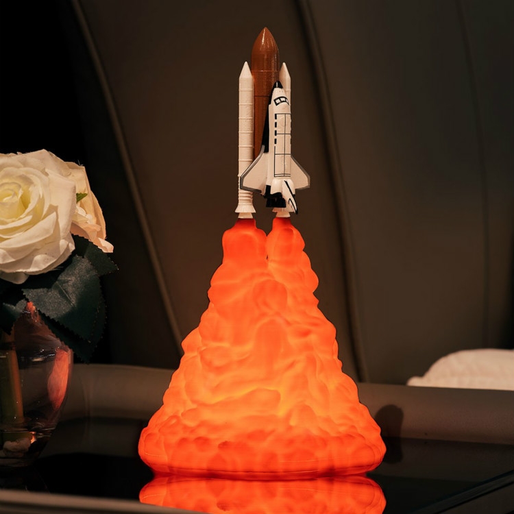 

Rocket Light Creative LED Breathing Night Light Novelty Practical Desk Lamp(A-Small)