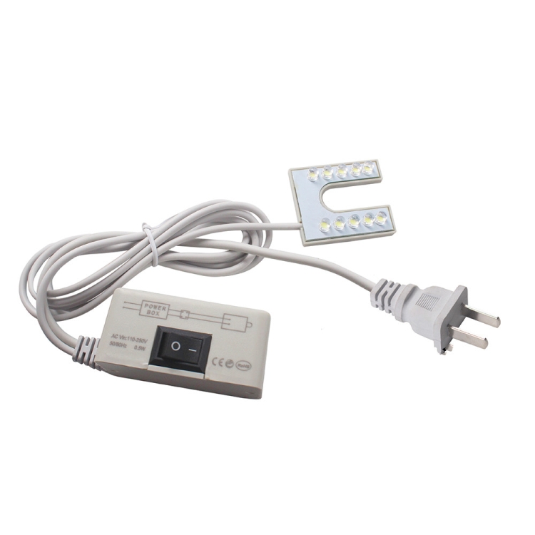 

LED Sewing Machine Light U-shaped Bright Magnet Work Energy Saving Light(US Plug)