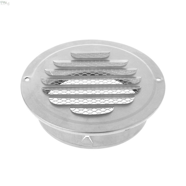 

150mm External Wall Stainless Steel Flat Head Rain and Insect Proof Bird Hood