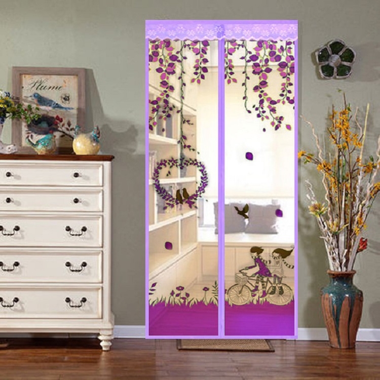 

Summer Anti-Mosquit Curtain Encryption Magnetic Screen, Size:90x210cm(Purple)