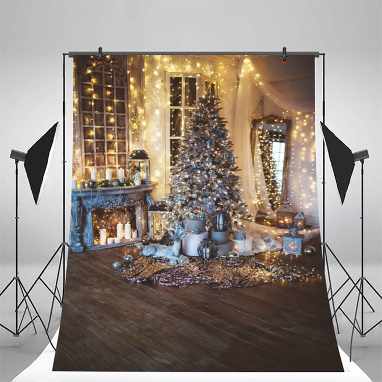 

Birthday Party Game Hanging Cloth Christmas Tree Background Cloth Photography Studio Props, Size:80cm x 120cm