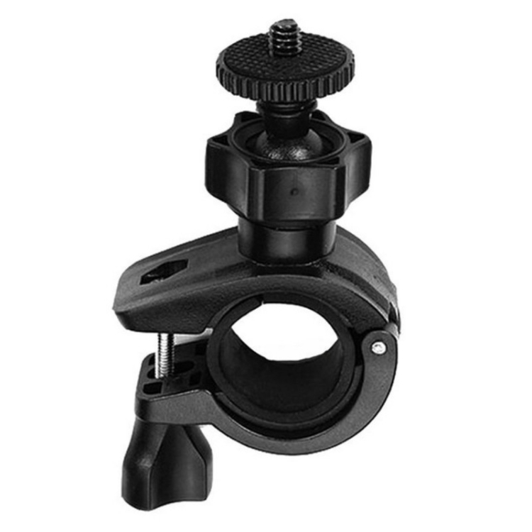 

Bicycle Bracket 1/4 Screw Vigorously O-clip Bicycle Selfie Stick Fixed Camera Phone Cycling Clip(Black)