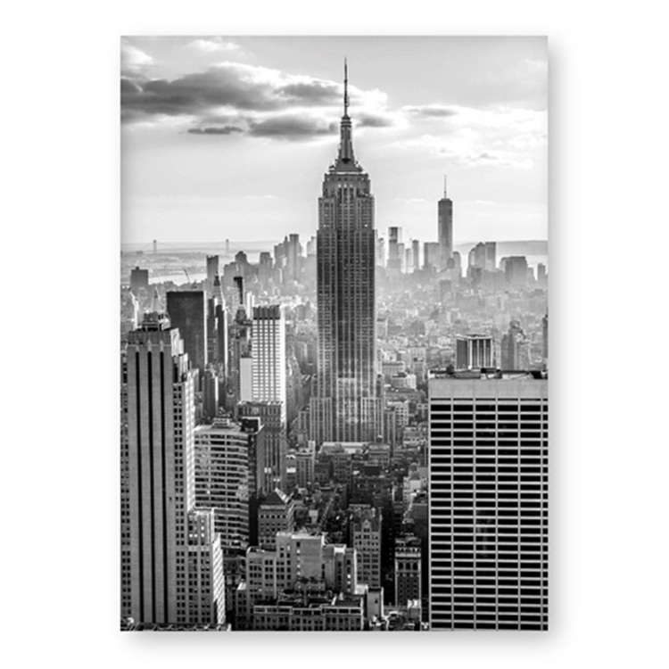 

Modern Art Personality Poster Vintage Canvas Painting Wall Art Decoration Without Frame, Size:13x18cm(City)
