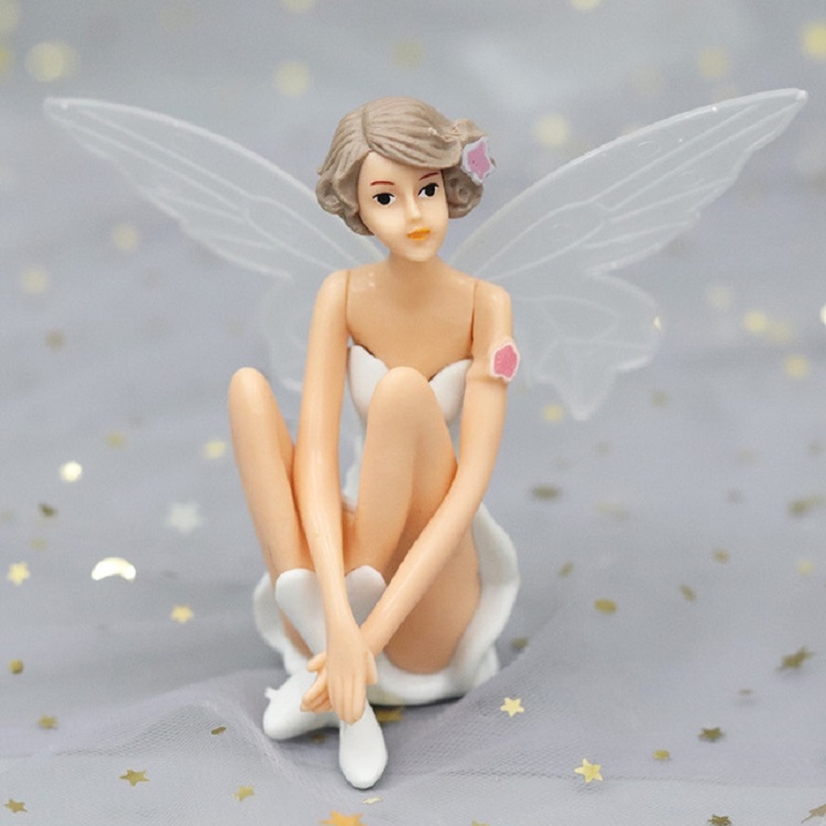 

3 PCS Creative Scene Flower Fairy Doll Home Decoration Baking Decoration(Sitting )