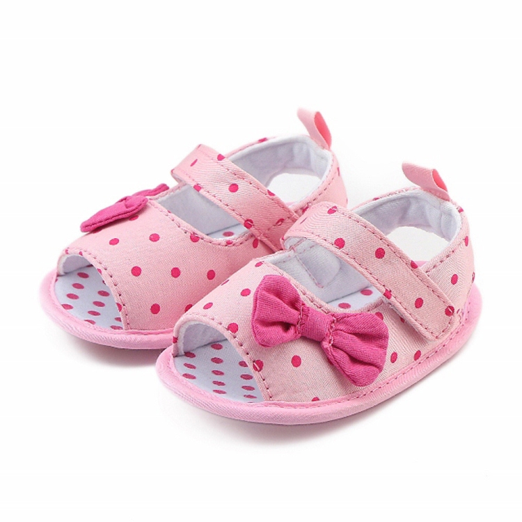 

Newborn Baby Boys Girls Soft Sole Anti-slip Sneakers Shoes, Size:13(Pink)