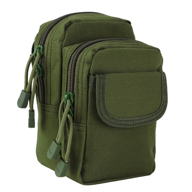 

Small Pocket Gadget Belt Waist Bag Phone Bag Holster(Army Green)