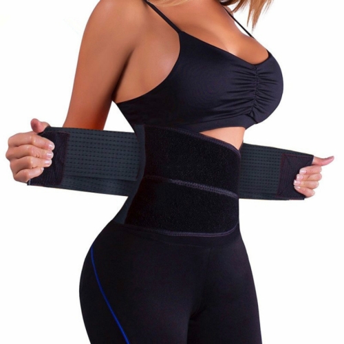 

Women Abdomen Adjustable Belt Body Sculpting Corset with Fat Burning Slimming, Size:M(Black)