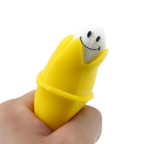 

Funny Banana Slowly Rising Squeeze Toy Child Mischievous Stress Release Decompression Toy(Yellow)