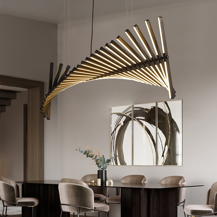 

30 Heads Modern LED Chandelie Hanging Lamp Living Room Home Decoration Restaurant Bar Lamp(White Body)