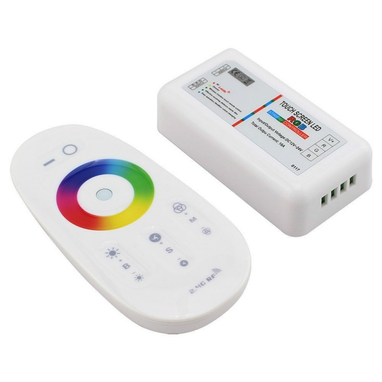 

LED Full Touch Wireless Remote Control Colorful Lights With Control Dimmer(White)