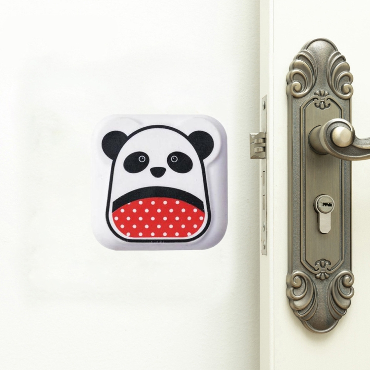 

10 PCS Mute Crash Pad Cartoon Thickened Wall Door Shock Pad(White Panda)