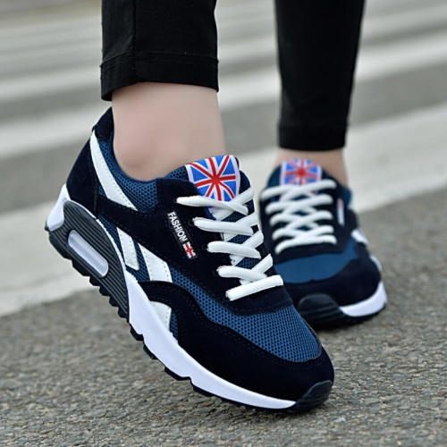 

Women Mesh Sneakers with Air Cushion, Size:35(Blue)