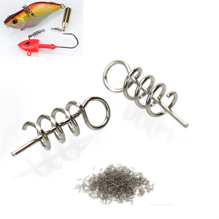 

50 PCS Luya Accessories Spring Pin For Lock Pin Soft Bait, Size:1.5CM