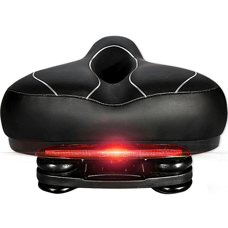 

WHEEL UP Mountain Bike Bicycle Saddle Seat Bicycle Saddle Seat Accessories With Taillights(Black And White)