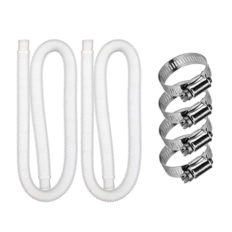 

2 PCS / Set Swimming Pool Pump Replacement Hose Filter Pump Hose(White)