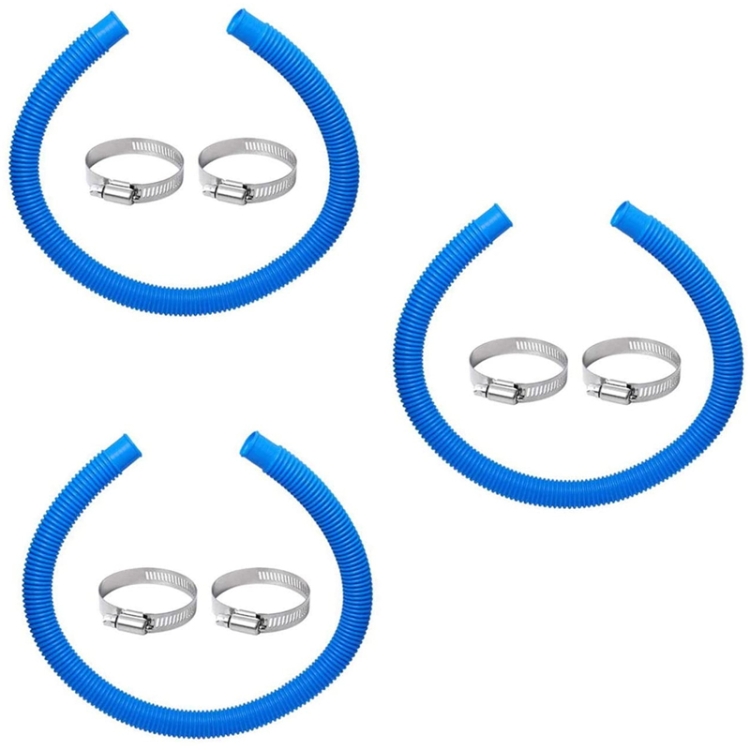 

3PCS / Set Swimming Pool Pump Replacement Hose Filter Pump Hose(Blue)