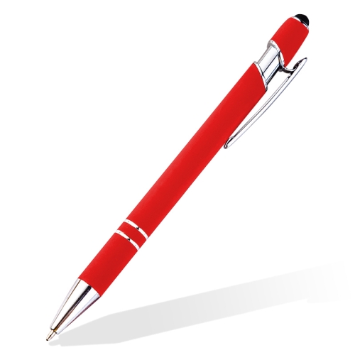 

Creative Push Metal Multi-function Touch Handwriting Touch Screen Ballpoint Pen, Written:Bullet type 1.0(Red)