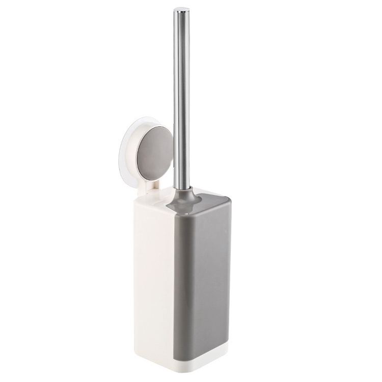 

Stainless Steel Cleaning Long Handle Toilet Brush Urinal Decontamination Toilet Cleaning Brush(White Grey)