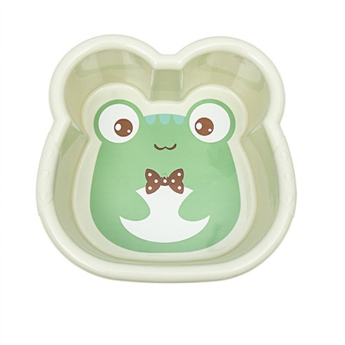 

5 PCS Children Plastic Washbasin Home Thickened Cartoon Footbath Baby Wash Ass Basin, Size:L(Green)