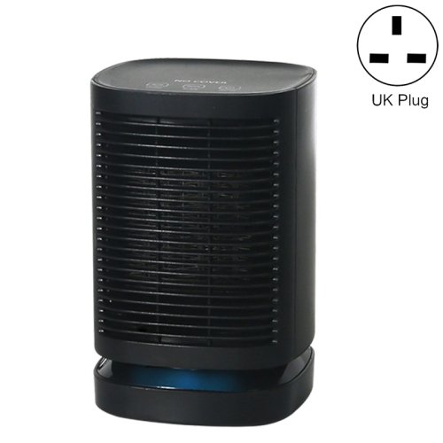 

Shaking Head Mini Heater Office Heater Rotary Quick-Heat Vertical Heater, Style:UK Plug(Black)