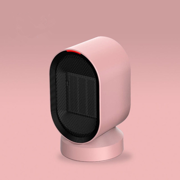 

Portable Small Solar Heater Home Mini Energy Saving Moving Head Heater Desktop Electric Heater National Standard Plug, Color:Pink