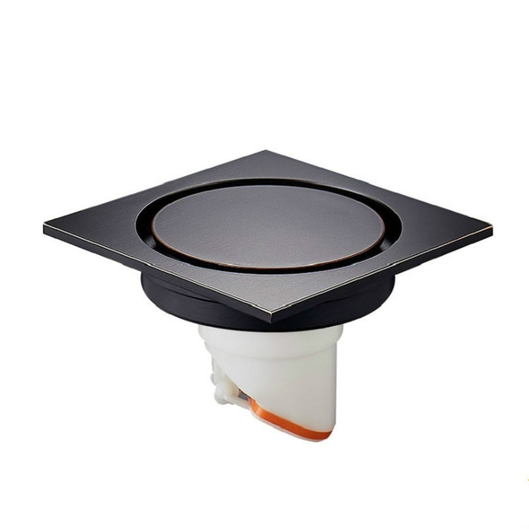 

Kitchen Toilet Sewer Deodorant Anti-flooding Anti-odor Invisible Floor Drain(Black Bronze)