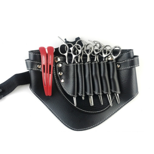 Sunsky Hairdresser Hair Clipper Comb Pu Leather Waist Bag Barber