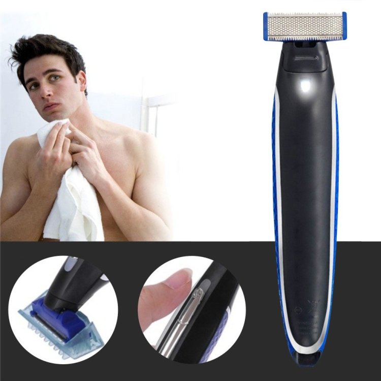 

Electric Men Shaver Rechargeable Shaver Trimmer(Black + Blue)