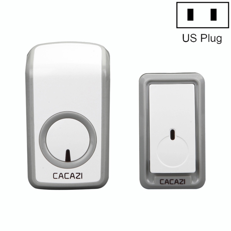 

CACAZI W-899 Smart Home Wireless Doorbell Remote Control Doorbell, Style:US Plug