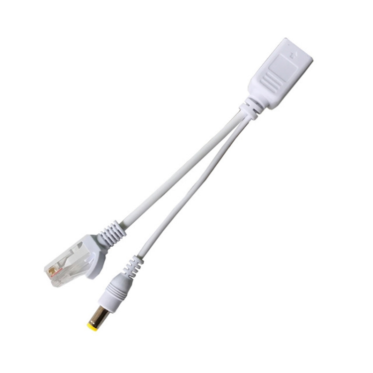 

15 PCS POE Split Line Network Camera Power Splitter RJ45 Network Port Power Supply(White)