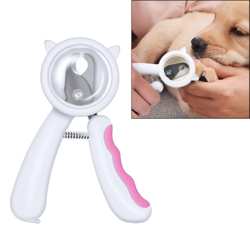 

Anti-splash Pet Nail Clippers Stainless Steel Beauty Cleaning Supplies Pet Nail Supplies(Pink)