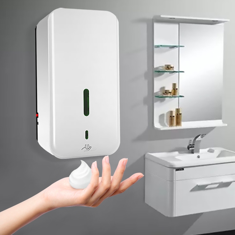 

KM108 Automatic Wall-mounted Mobile Phone Washing Machine Airport School Shopping Mall Sprayer Soap Dispenser, Style:Bubble