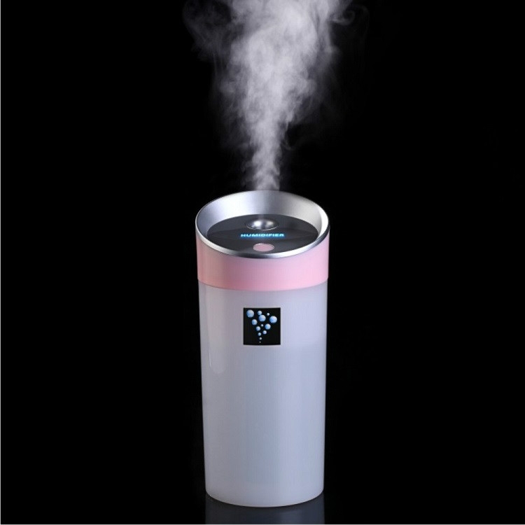 

USB Charging Moisture Meter Car Air Purifier(Pink)