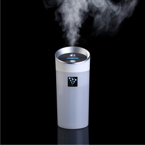 

USB Charging Moisture Meter Car Air Purifier(White)