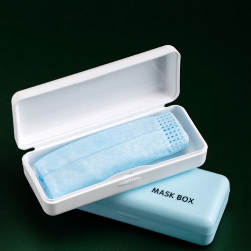 

8 PCS Snap-type Mini Mask Storage Box Dustproof Box Multi-function Anti-dirty Storage Box, Random Color Delivery