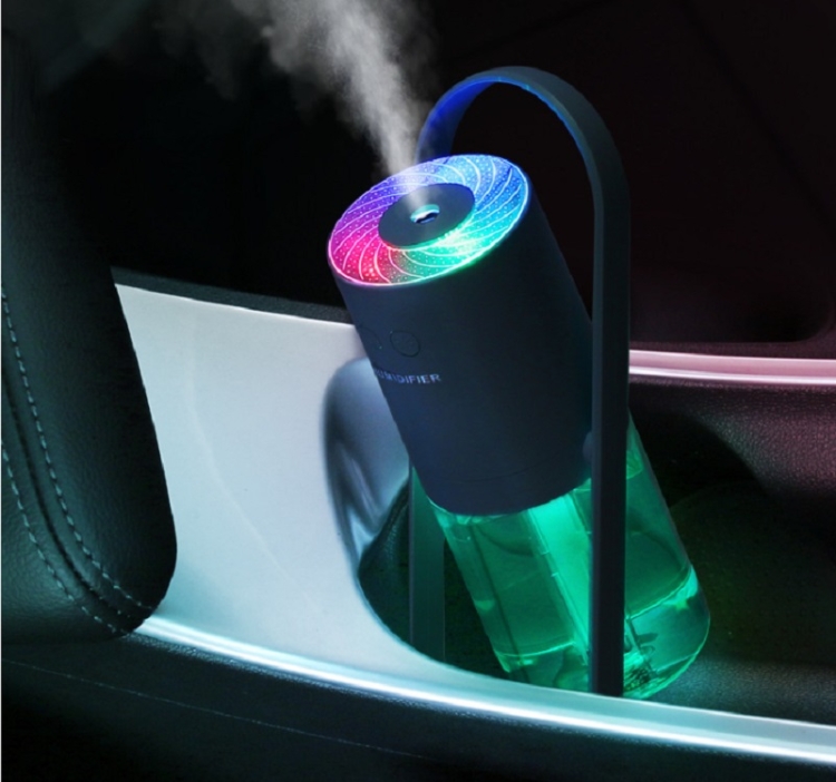 

USB Rechargeable Projection Lamp Car Air Purifier(Dark blue)