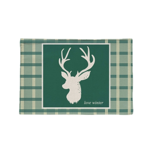 

Living Room Bathroom Velvet Non-Slip Floor Mat Fabric Carpet, Size:40x60cm(Deer Head)