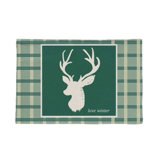 

Living Room Bathroom Velvet Non-Slip Floor Mat Fabric Carpet, Size:50x80cm(Deer Head)