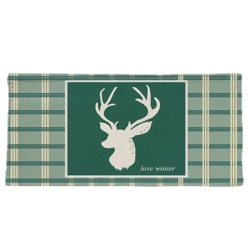 

Living Room Bathroom Velvet Non-Slip Floor Mat Fabric Carpet, Size:40x120cm(Deer Head)