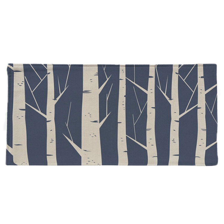 

Living Room Bathroom Velvet Non-Slip Floor Mat Fabric Carpet, Size:40x120cm(Tree)