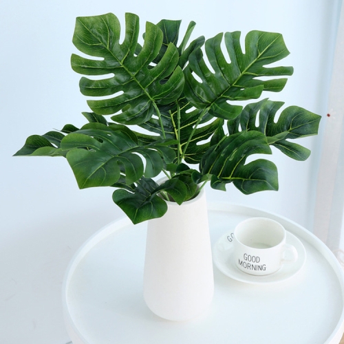 

Plastic Turtle Leaves Simulation Green Plant Floral window Hotel Photography Props