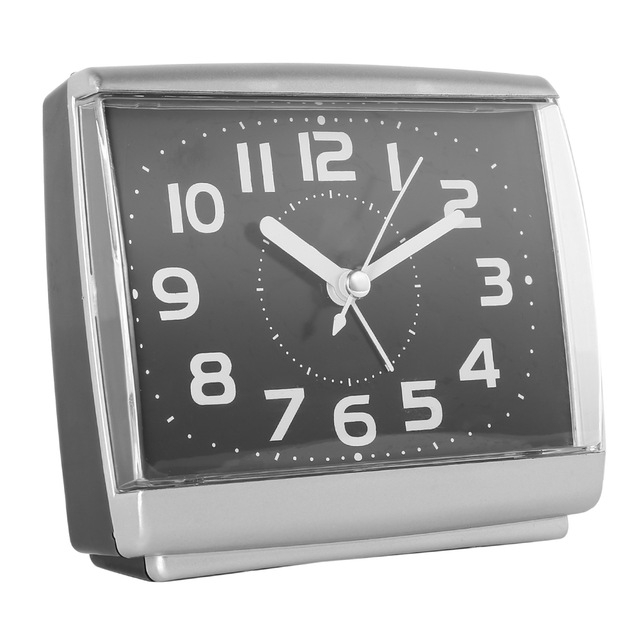 

2 PCS Digital Square Small Alarm Clock(Black)